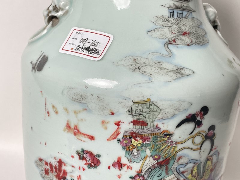 民国 150件粉彩天女散花嫁妆瓶 - 图4