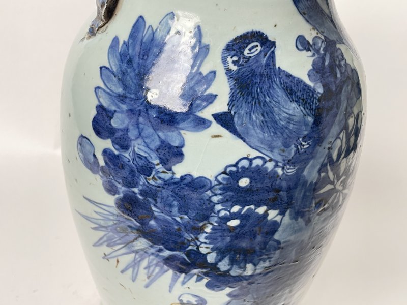 清晚期 150件青花花鸟纹嫁妆瓶 - 图6