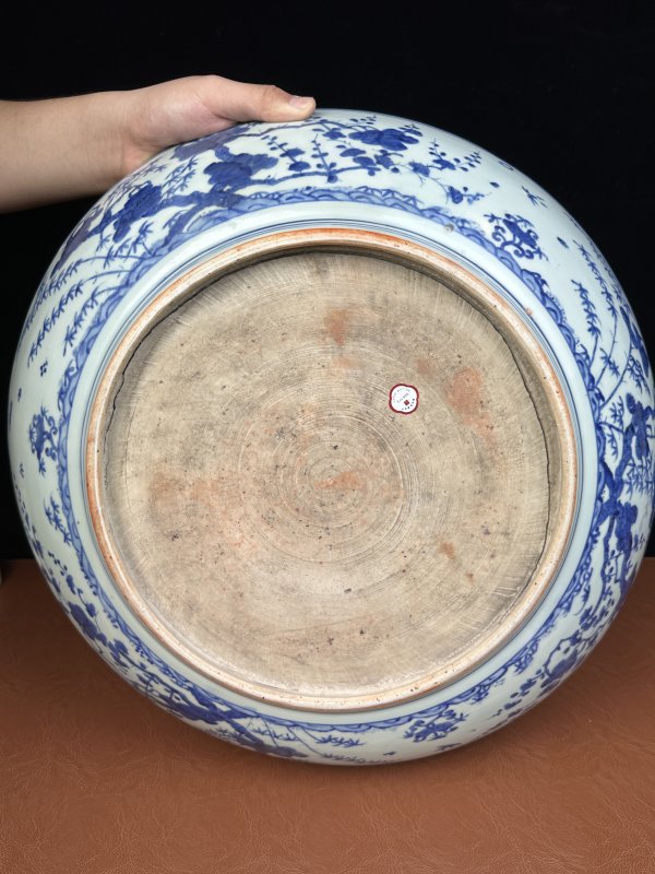明嘉靖  青花折枝花卉大盘 - 图11