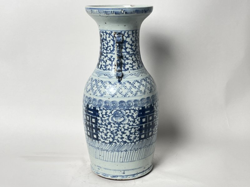 清晚期 150件青花缠枝喜字嫁妆瓶 - 图2