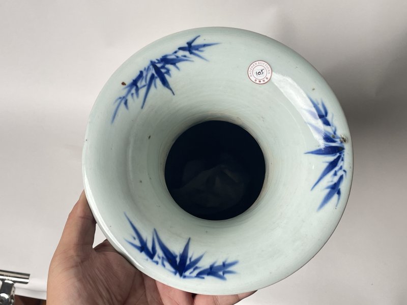 清晚期 300件青花山水人物纹嫁妆瓶 - 图13