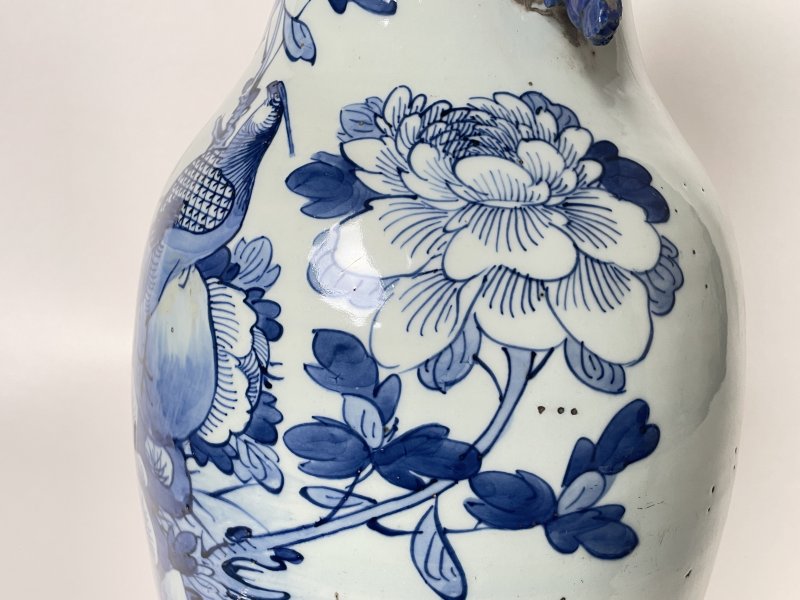 清晚期 150件青花花鸟纹嫁妆瓶 - 图6