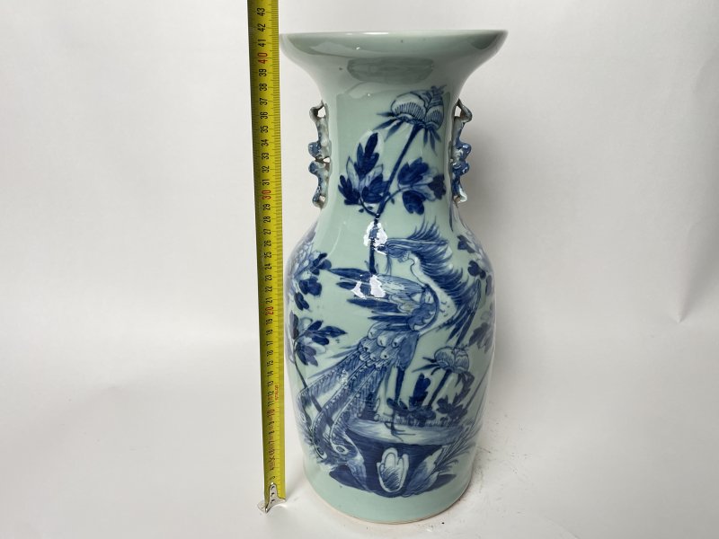 清晚期 150件青花凤穿花嫁妆瓶 - 图14