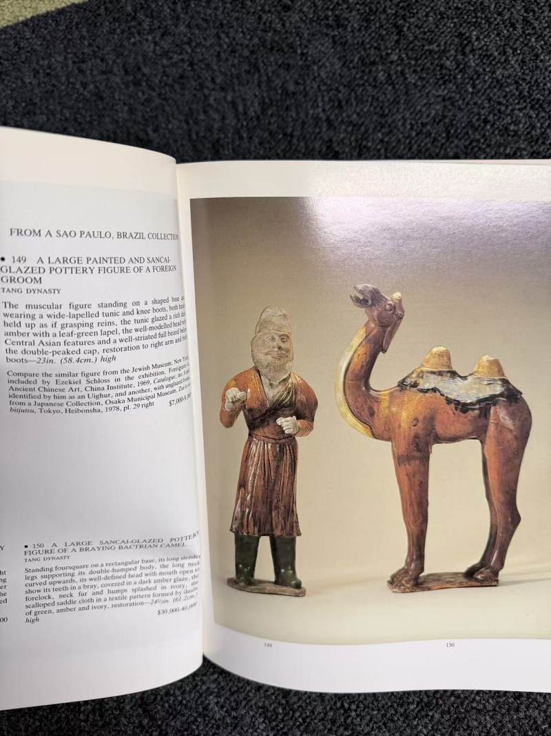 唐 三彩骆驼立像 | A Chinese sancai-glazed pottery figure Tang dynasty (618-907), of a braying Bactrian camel - 图6