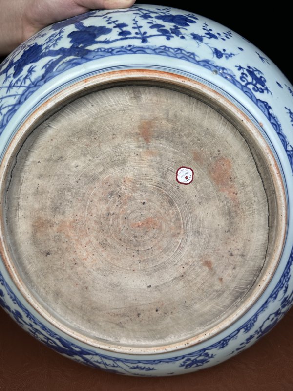 明嘉靖  青花折枝花卉大盘 - 图13