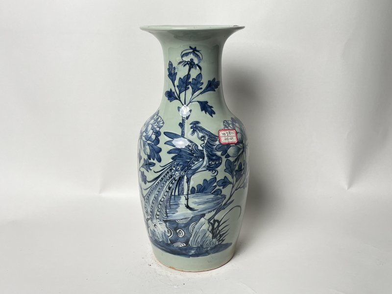 清晚期 150件青花凤穿花嫁妆瓶 - 图1