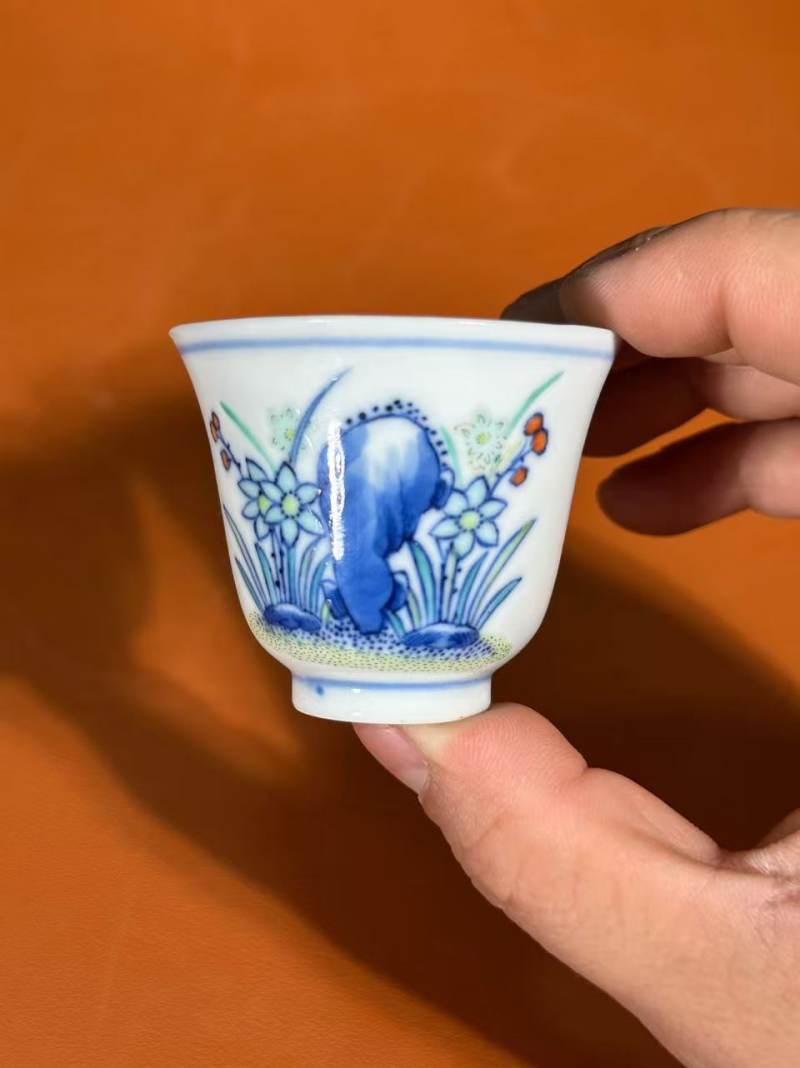 清光绪 斗彩花神杯 - 图6