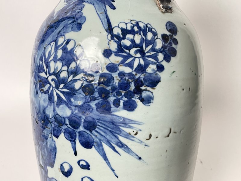 清晚期 150件青花花鸟纹嫁妆瓶 - 图9