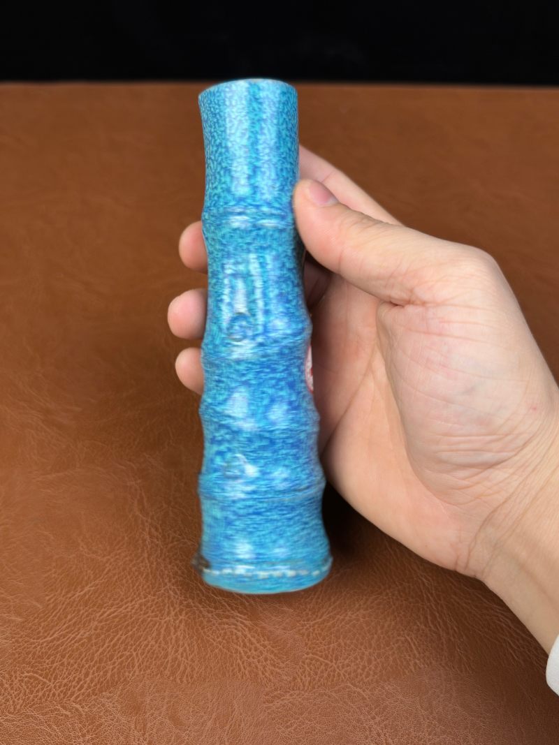 清乾隆 炉钧釉竹节形香插 - 图7