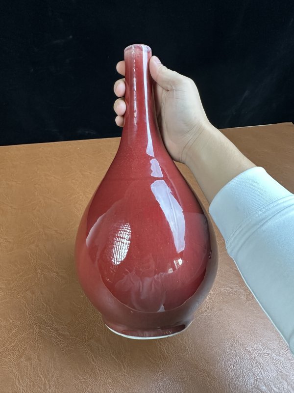 清中期 红釉胆瓶 - 图6
