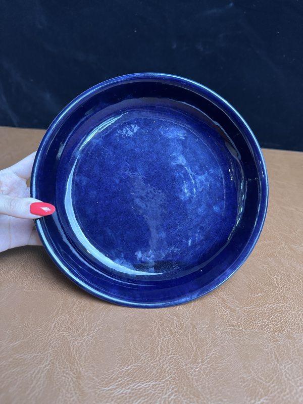 清乾隆 茄皮紫釉盘 - 图5