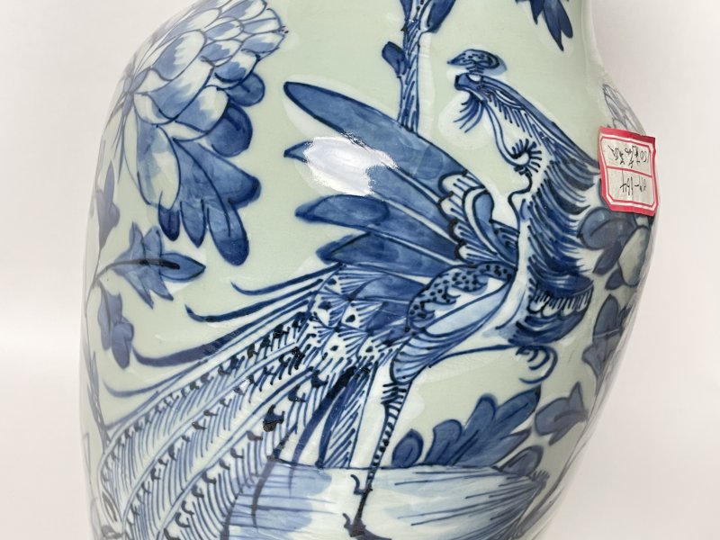 清晚期 150件青花凤穿花嫁妆瓶 - 图3
