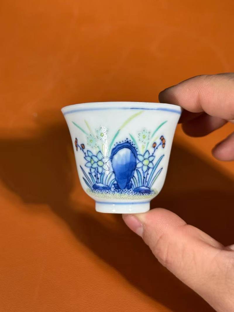 清光绪 斗彩花神杯 - 图8