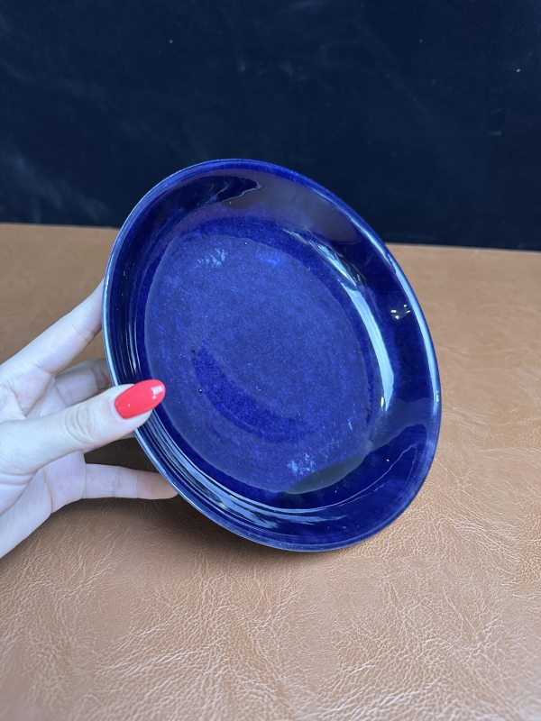 清乾隆 茄皮紫釉盘 - 图6