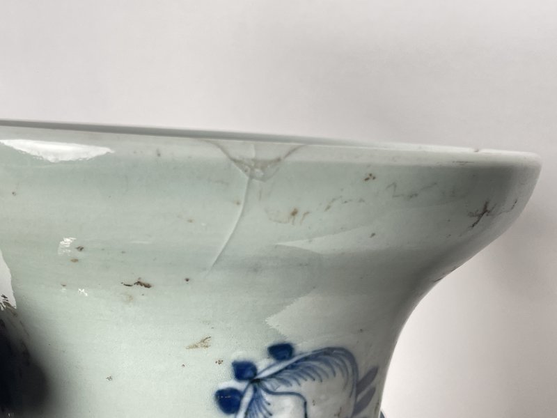 清晚期 150件青花凤穿花嫁妆瓶 - 图11
