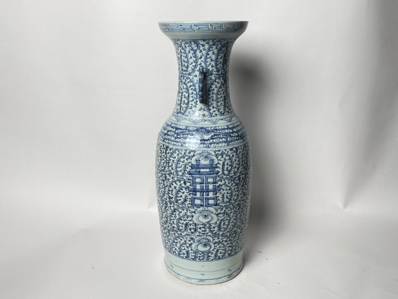 清晚期 300件青花缠枝喜字嫁妆瓶 - 图2