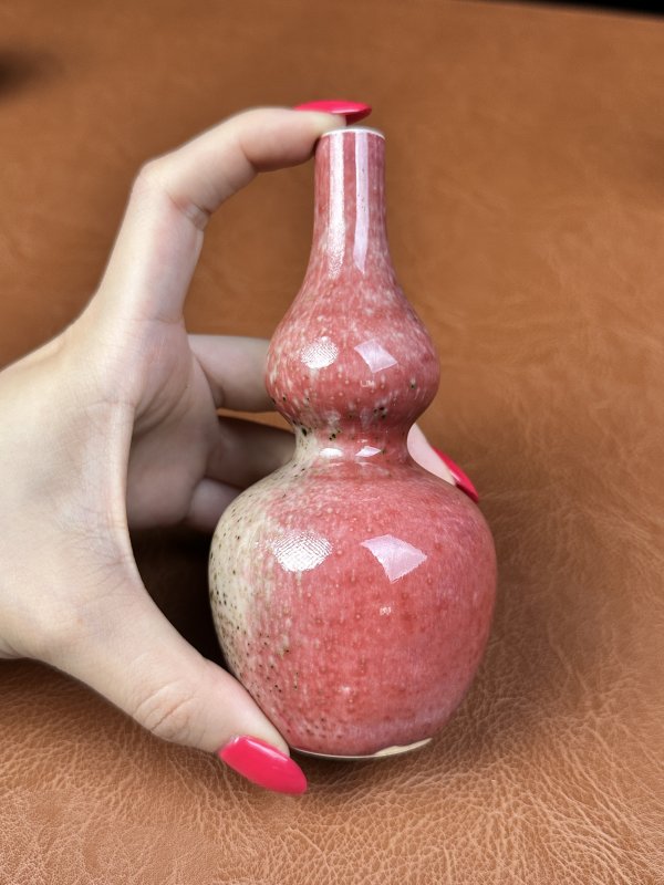 清晚期 豇豆红釉八大码一组七件 - 图25