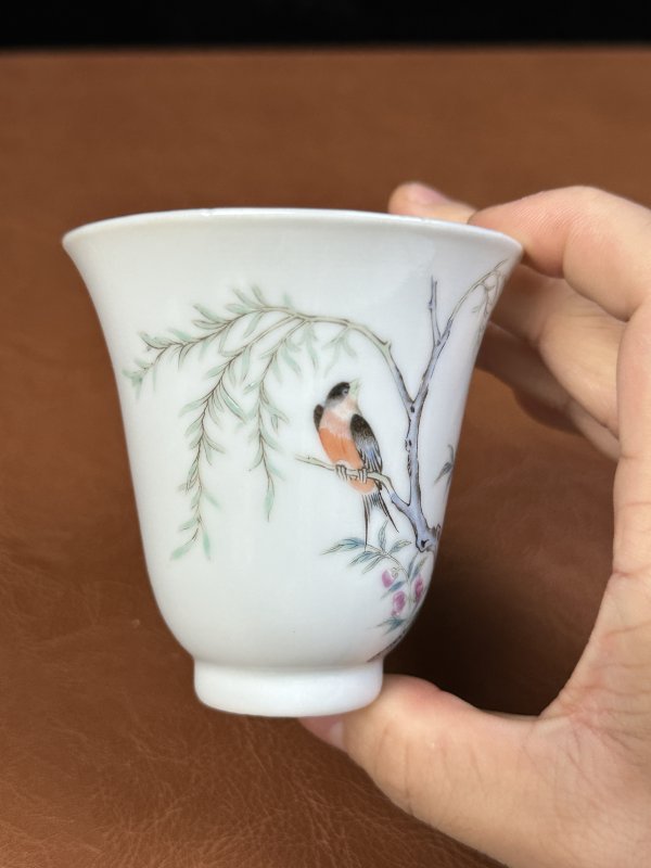 清  乐善堂喜上眉梢铃铛杯 - 图6