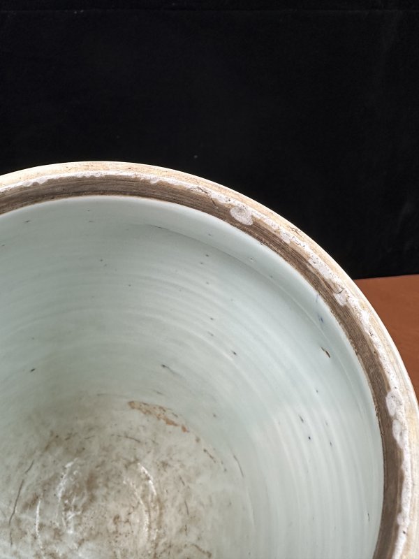明崇祯 青花文王访贤莲子罐 - 图20
