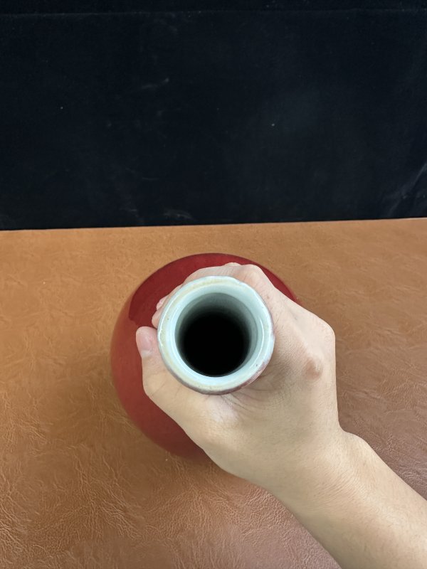 清中期 红釉胆瓶 - 图9