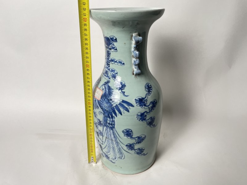 清晚期 150件青花双凤纹嫁妆瓶 - 图12