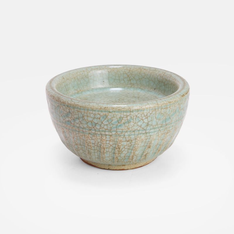 明 龙泉青釉孔明碗 | A Chinese Longquan celadon warming bowl Ming dynasty, the deep - 图2