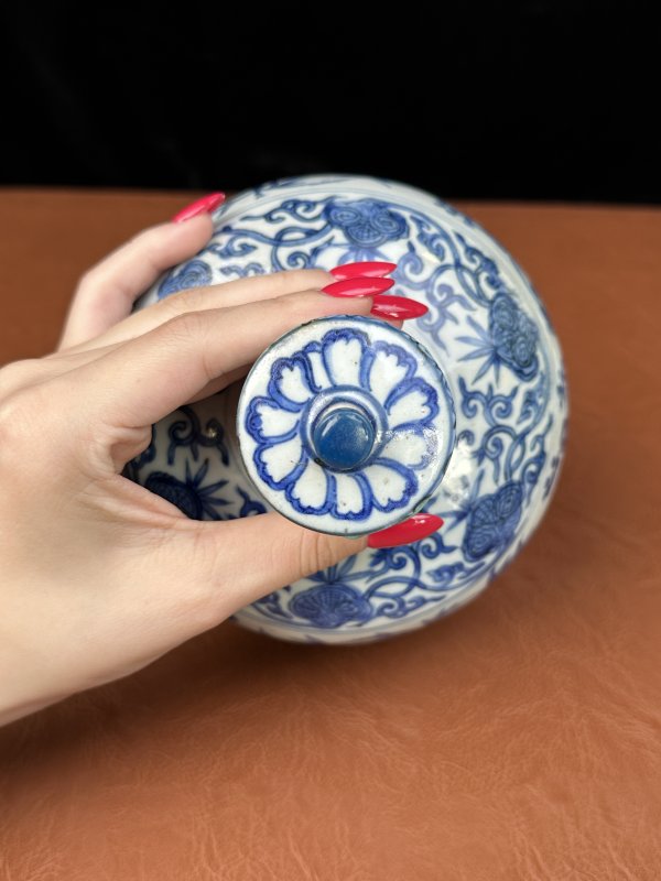 明嘉靖 青花福禄万代一组 - 图11