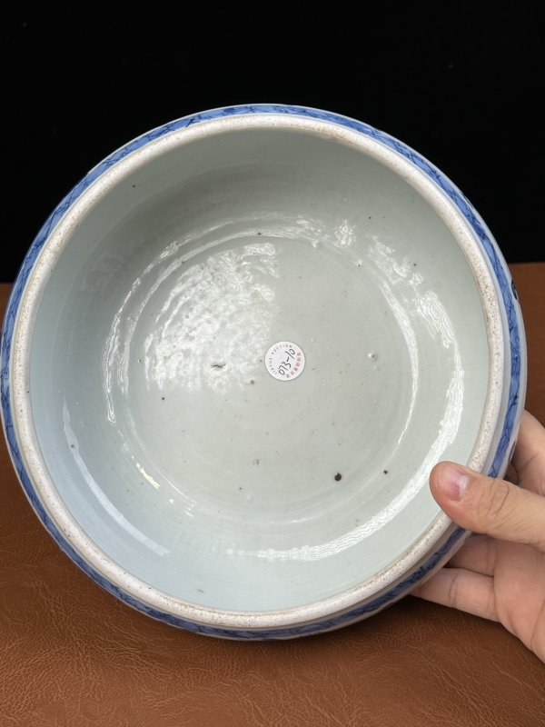 清康熙 青花人物八仙钵式香炉 - 图10