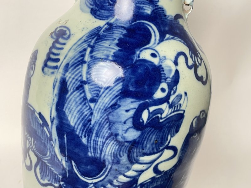 清晚期 300件青花少师太师嫁妆瓶 - 图7
