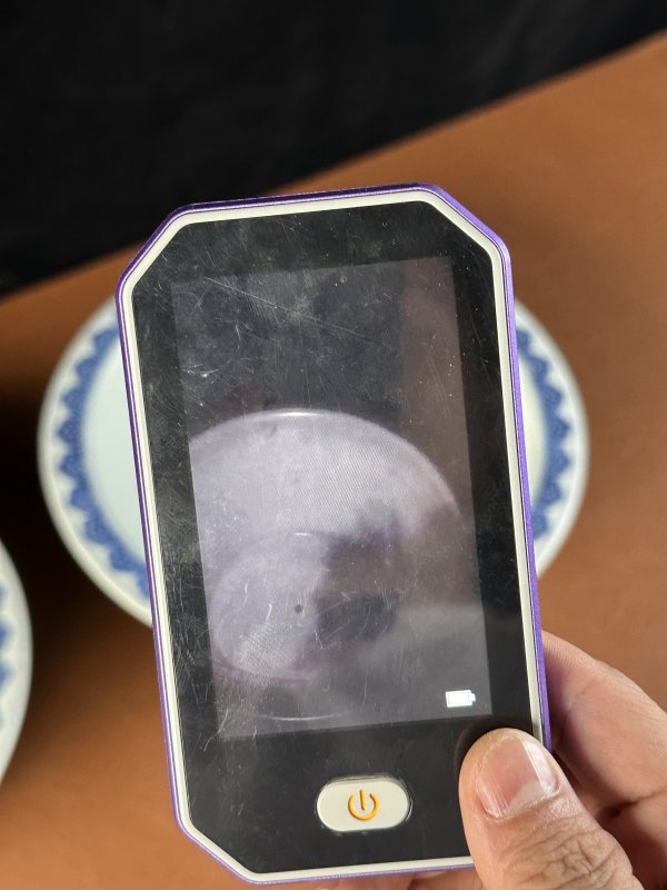清康熙 青花夔纹花盆一对 - 图13