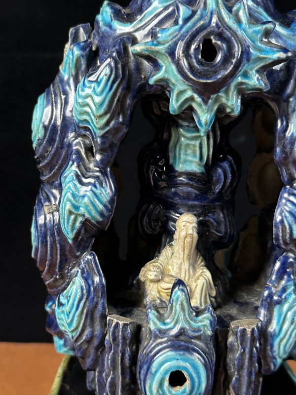 明中期 珐华神仙人物塑像 - 图7