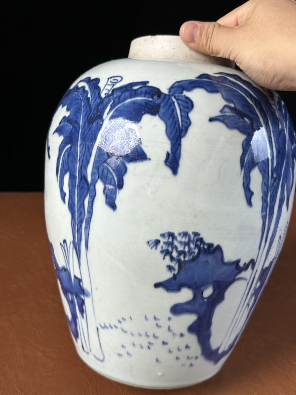清顺治  青花麒麟纹罐 - 图7