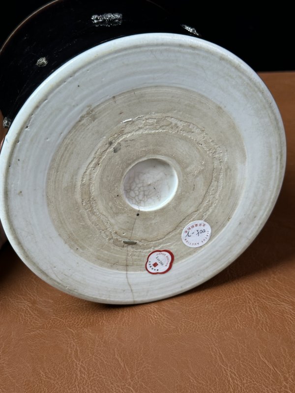 清康熙 乌金釉笔筒 - 图8