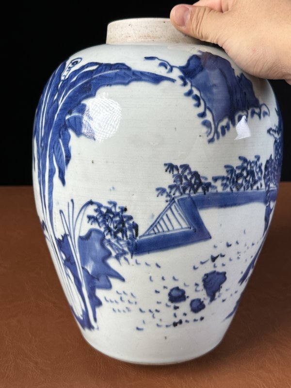 清顺治  青花麒麟纹罐 - 图9