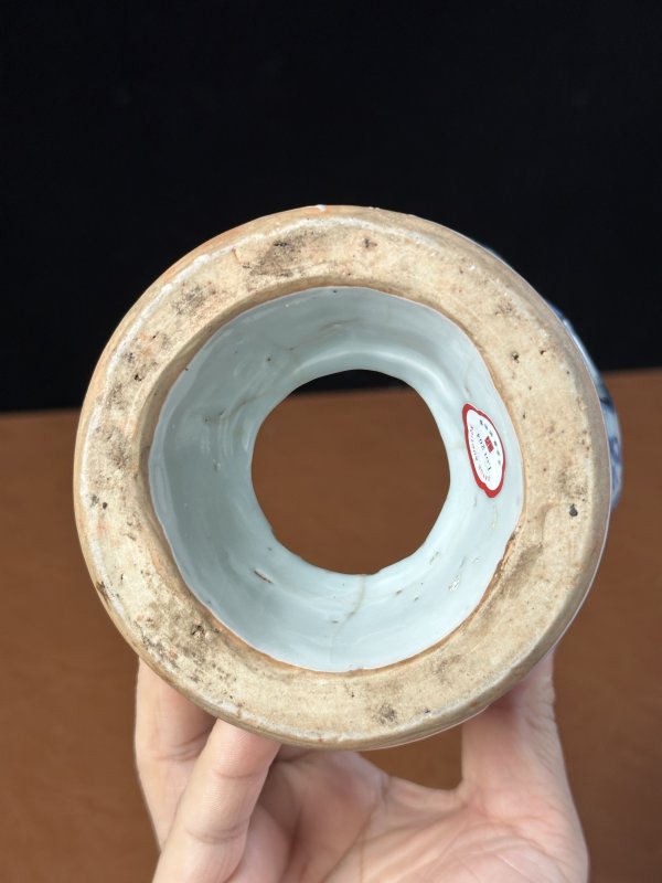明正德 青花铜钱纹器座 - 图11