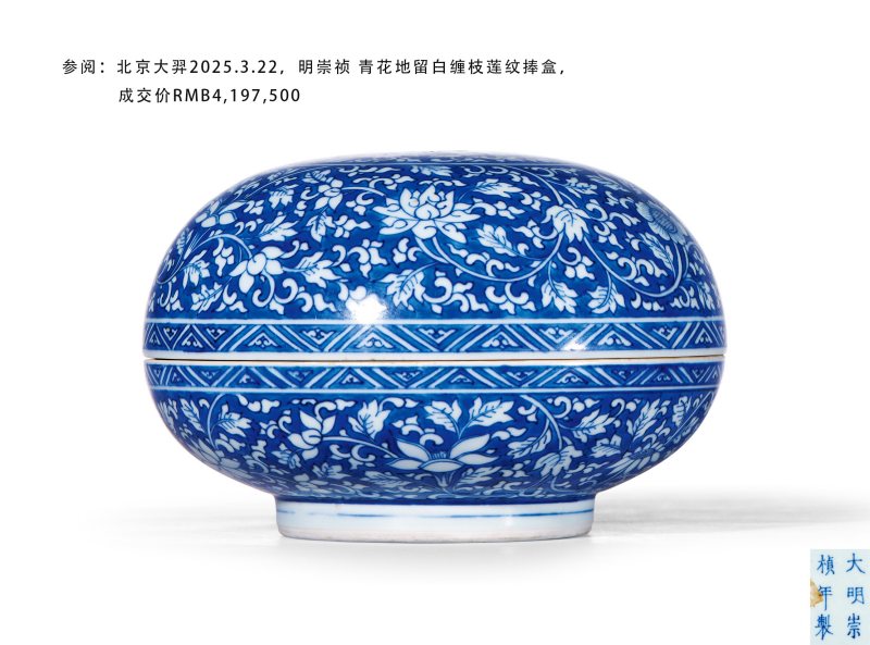 清雍正 青花缠枝莲纹大盘 - 图2