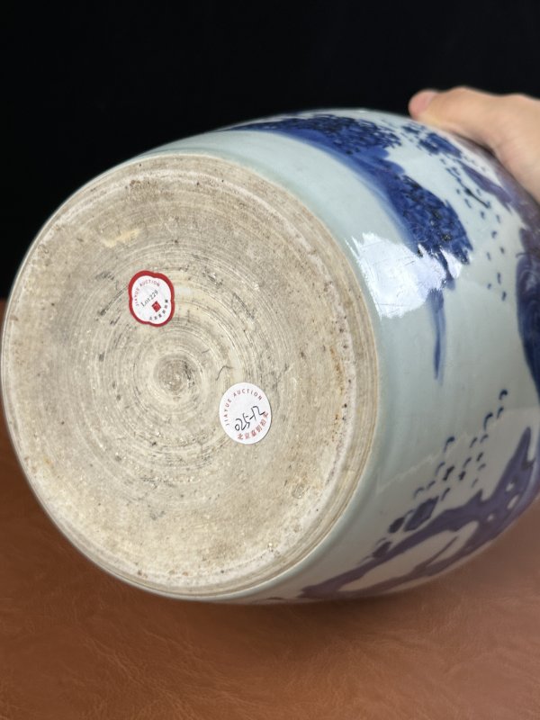 清顺治  青花麒麟纹罐 - 图14