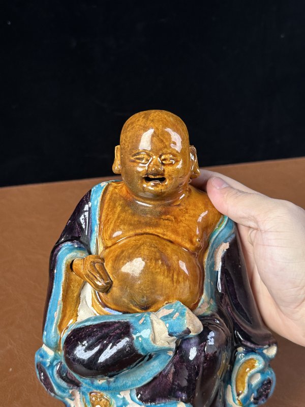 明中期  珐华罗汉像 - 图5