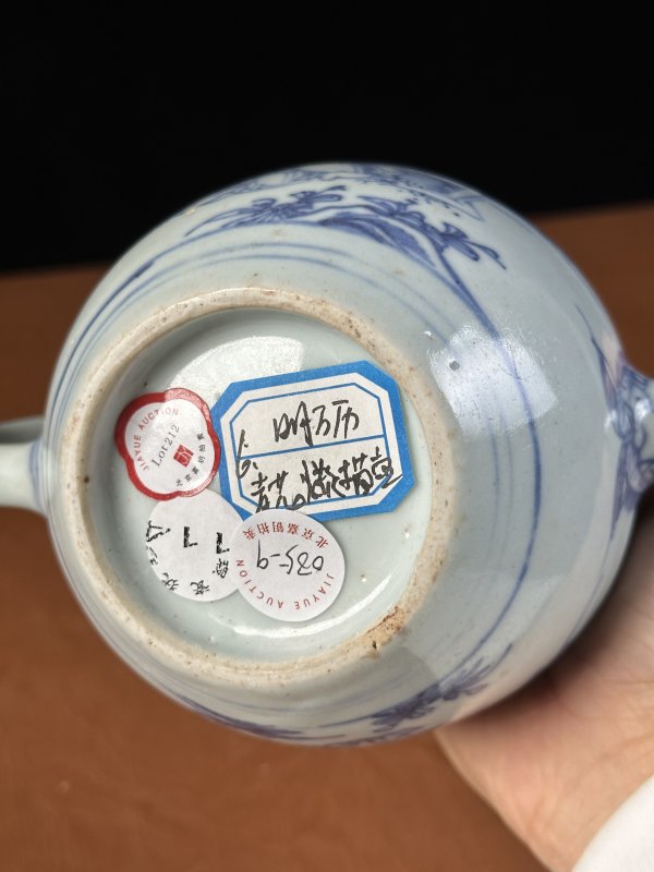 明天启 青花人物茶壶 - 图9
