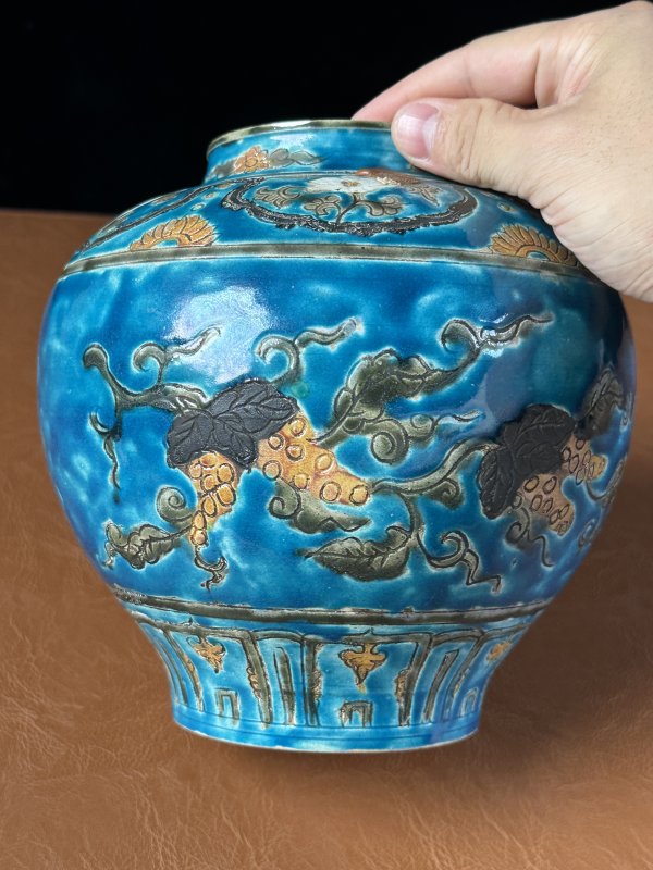 明中期  珐华罐 - 图10