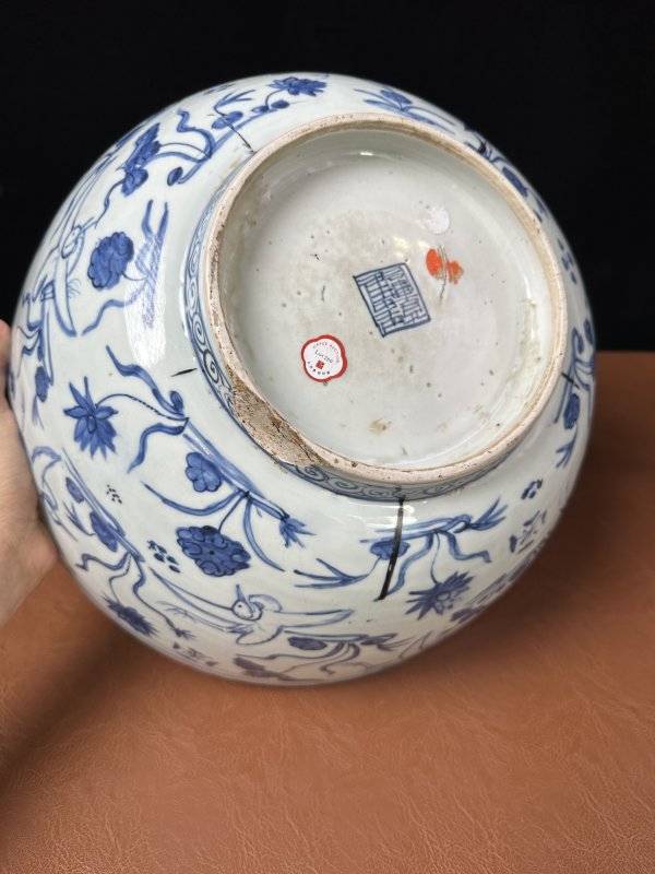 明万历 青花花鸟纹大碗 - 图10