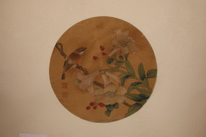 缪嘉惠 花鸟 圆光 - 图3