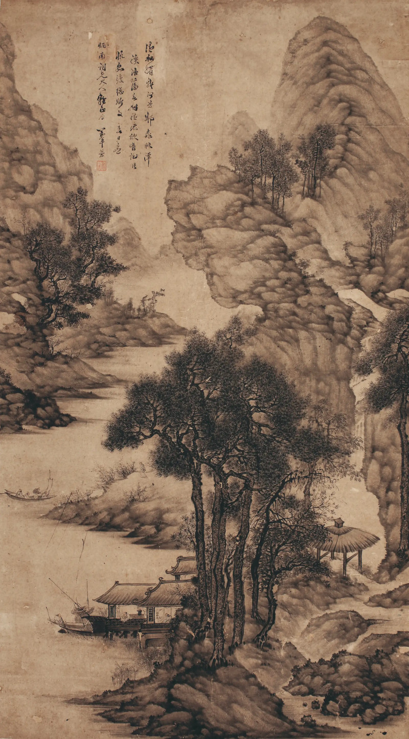 佚名 水墨山水 - 图1