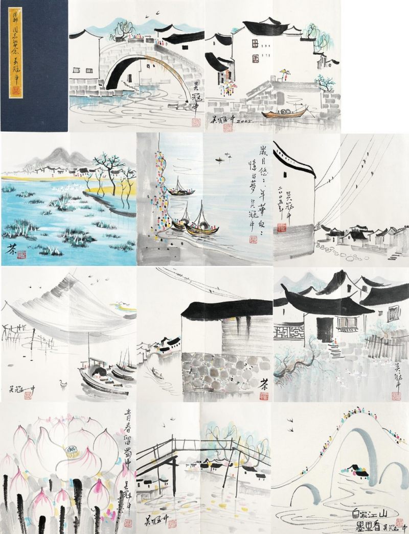    吳冠中 江蘭水鄉十一幀 - 图1