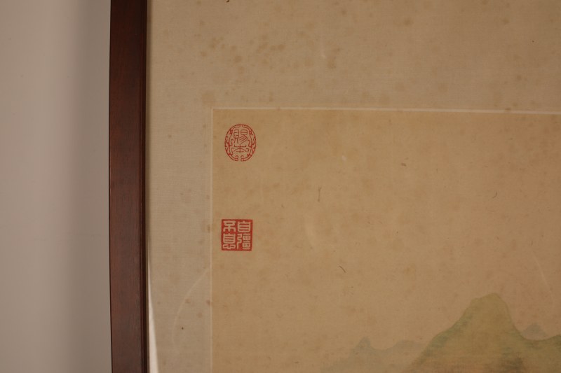 钱维城 青绿山水 - 图3