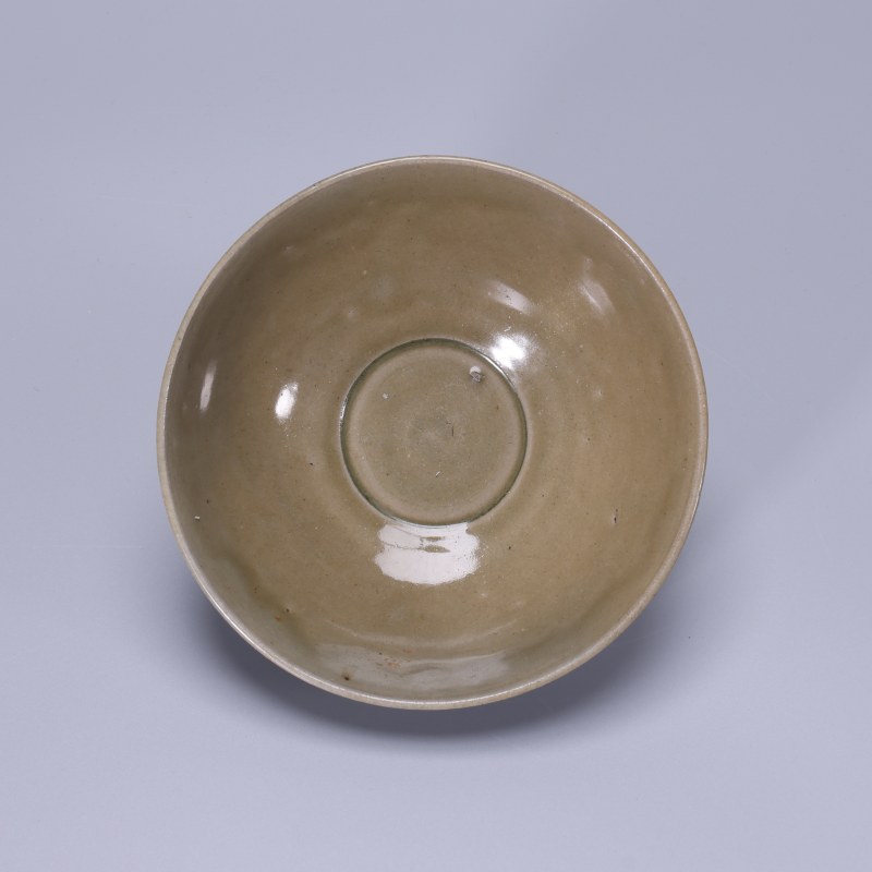 明代 龙泉窑青黄釉碗 - 图2