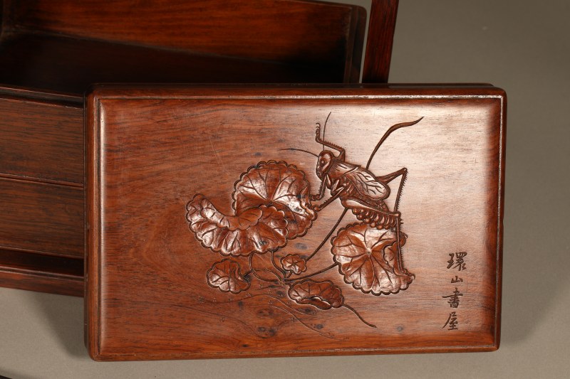 清 黄花梨提盒 - 图4