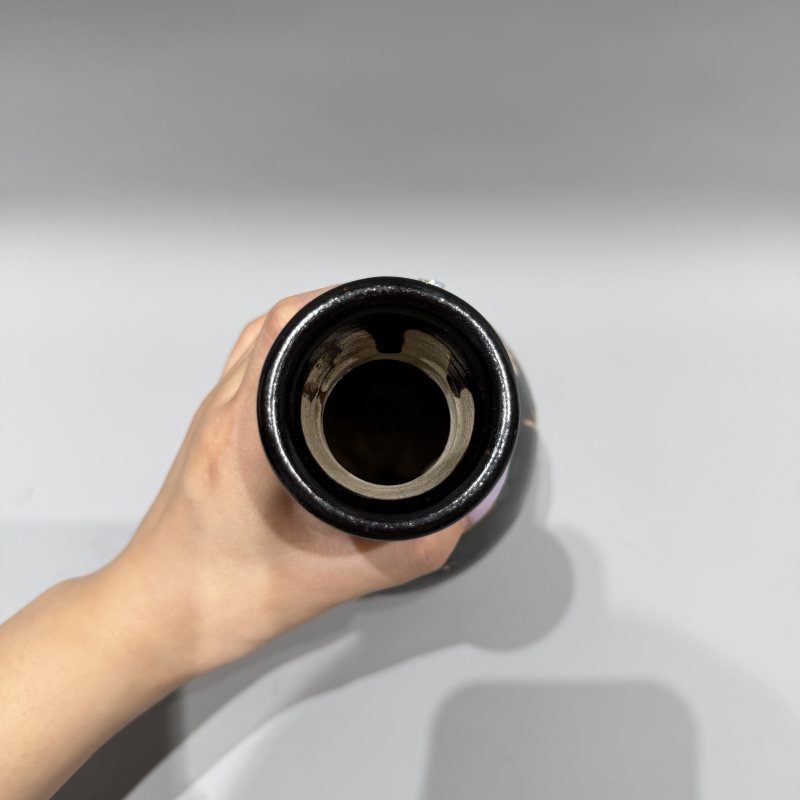 明代 吉州窑黑釉梅花长颈瓶 - 图9