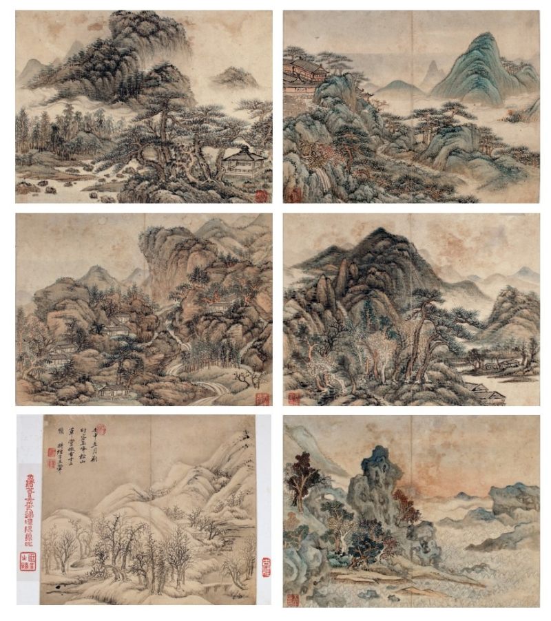 王翚 山水 册页 十二开