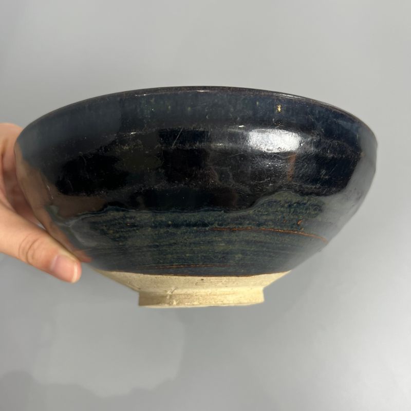 明代 黑釉红斑碗 - 图4